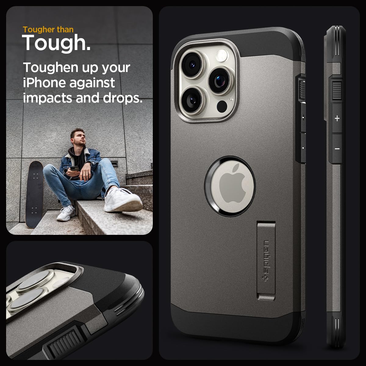 Foto 4 pulgar | Funda De Teléfono Spigen Tough Armor Magfit Iphone 15 Pro 2023 - Venta Internacional.