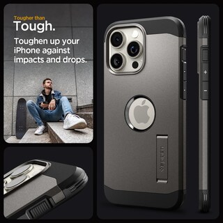 Foto 3 | Funda De Teléfono Spigen Tough Armor Magfit Iphone 15 Pro 2023 - Venta Internacional.