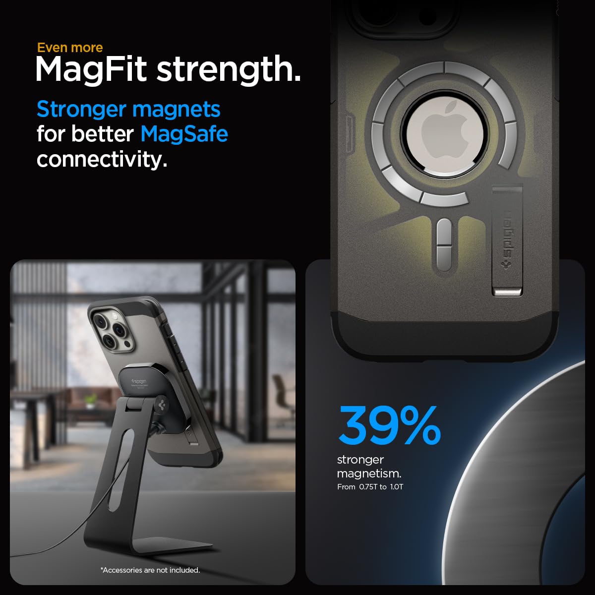 Foto 8 pulgar | Funda De Teléfono Spigen Tough Armor Magfit Iphone 15 Pro 2023 - Venta Internacional.