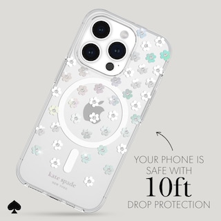 Foto 3 | Funda De Teléfono Kate Spade New York Iphone 15 Pro Con Flores Dispersas - Venta Internacional.
