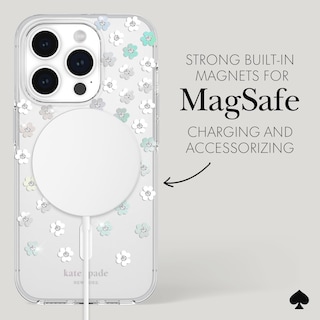 Foto 5 | Funda De Teléfono Kate Spade New York Iphone 15 Pro Con Flores Dispersas - Venta Internacional.