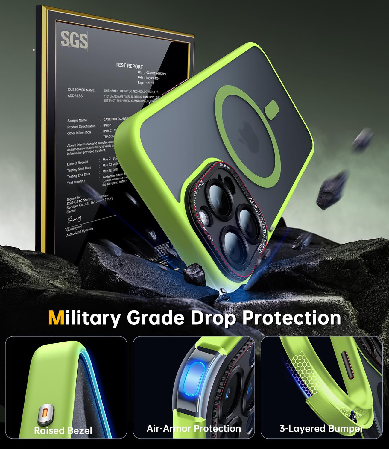 Foto 5 | Funda Jueshituo Para Iphone 16 Pro Max Con Protector De Pantalla - Venta Internacional.