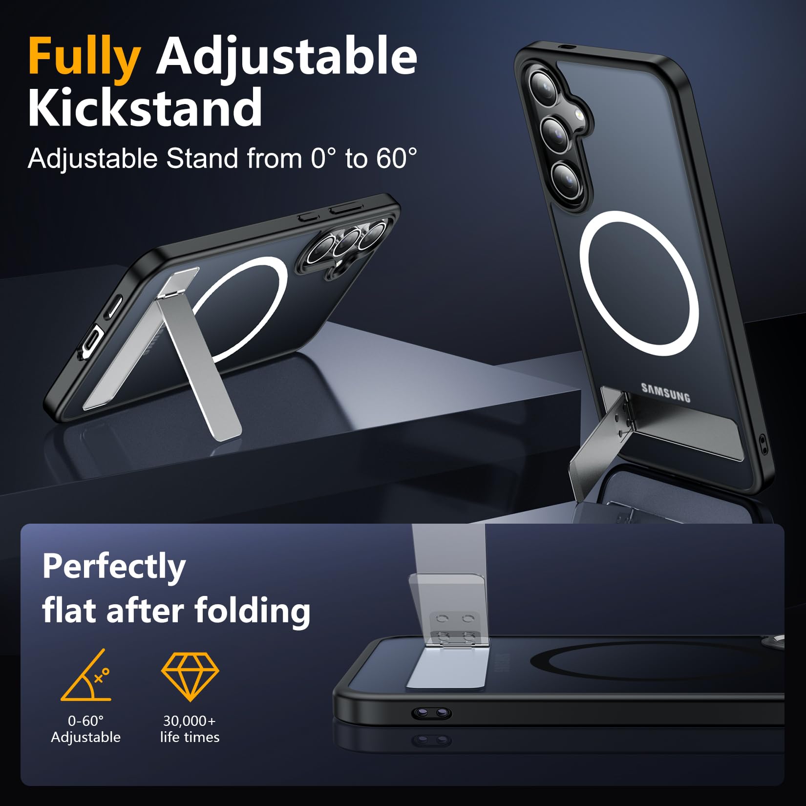 Foto 5 pulgar | Funda Magnética Spidercase Con Soporte Para Samsung S24 - Venta Internacional.