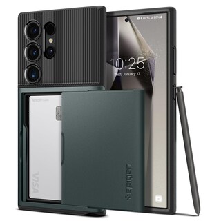 Foto 1 | Funda Spigen Slim Armor Cs Para Galaxy S24 Ultra Abyss Green - Venta Internacional.