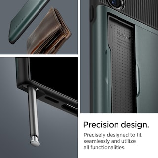 Foto 6 | Funda Spigen Slim Armor Cs Para Galaxy S24 Ultra Abyss Green - Venta Internacional.