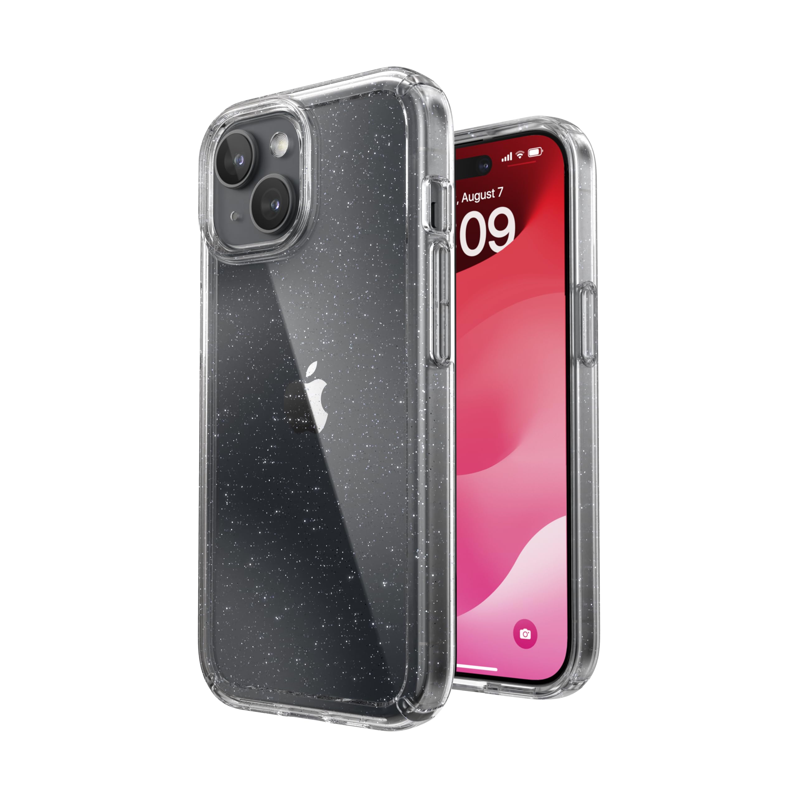 Foto 2 pulgar | Funda De Teléfono Speck Clear Gemshell Platinum Glitter Para Iphone 15 - Venta Internacional.