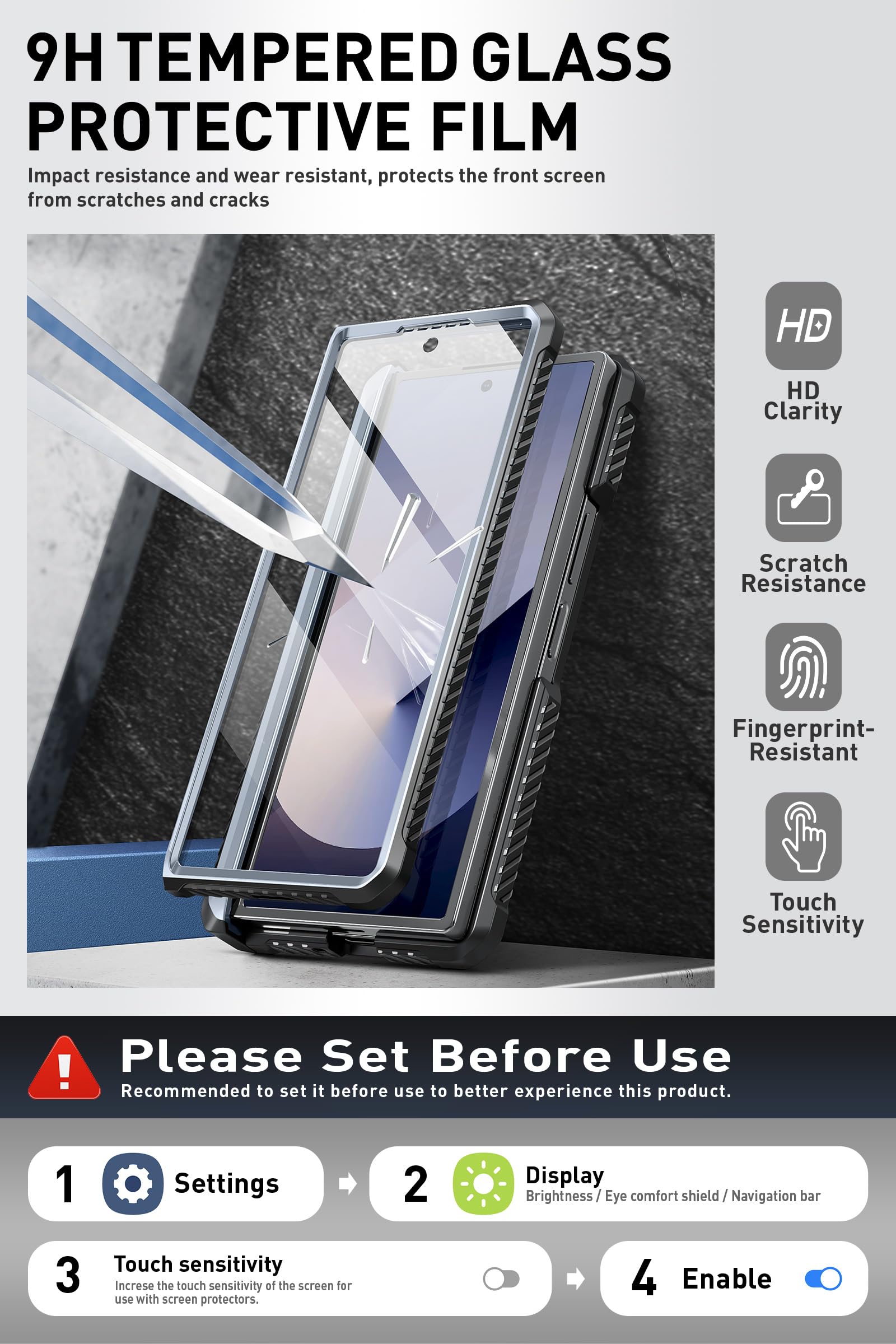 Foto 5 pulgar | Funda De Teléfono I-blason Para Samsung Galaxy Z Fold 6 Con S Pen Azul Oscuro - Venta Internacional.