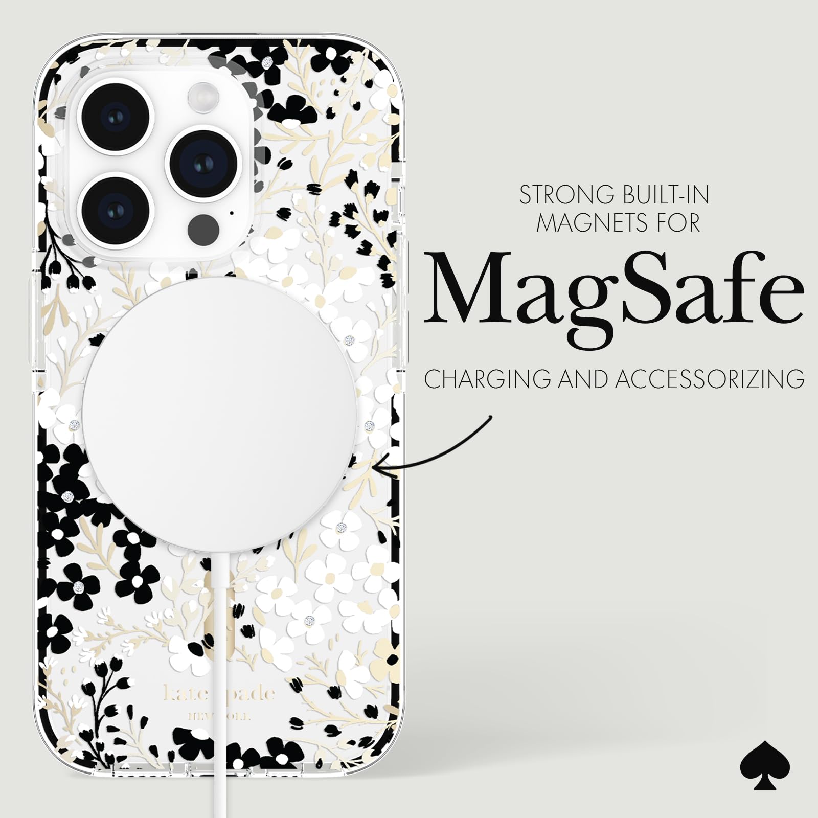 Foto 6 pulgar | Funda De Teléfono Kate Spade New York Para Iphone 15 Pro, Multicolor - Venta Internacional.