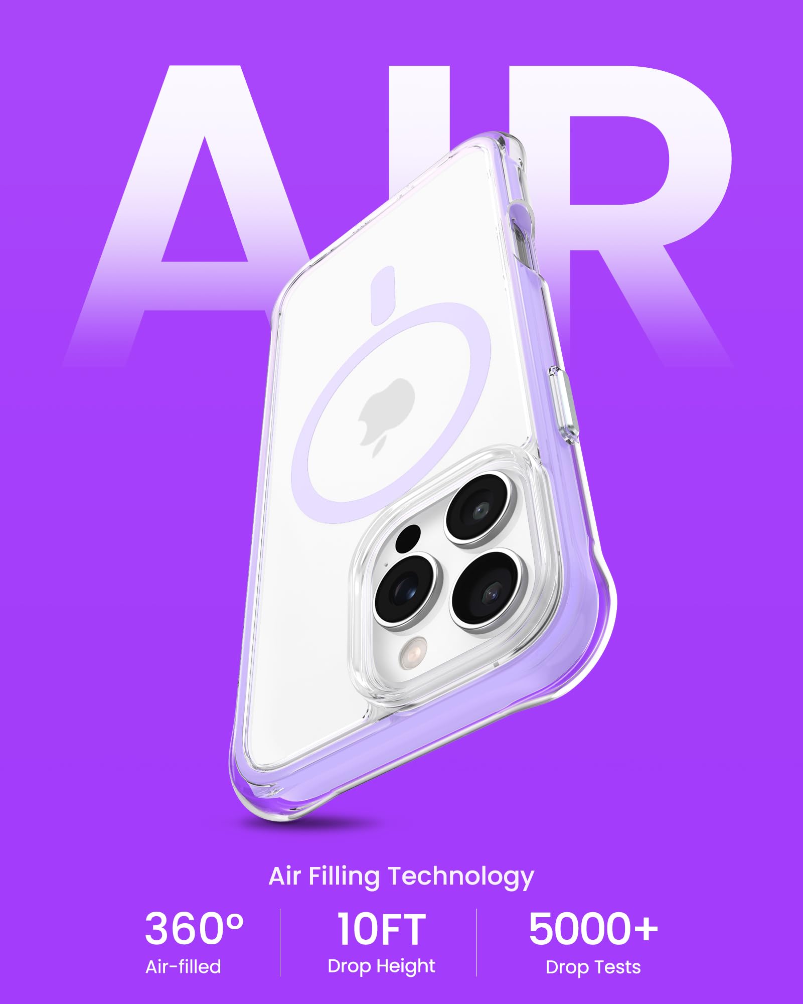 Foto 3 | Funda De Teléfono Ornarto Air Para Iphone 16 Pro Max Clear Con Magsafe - Venta Internacional.