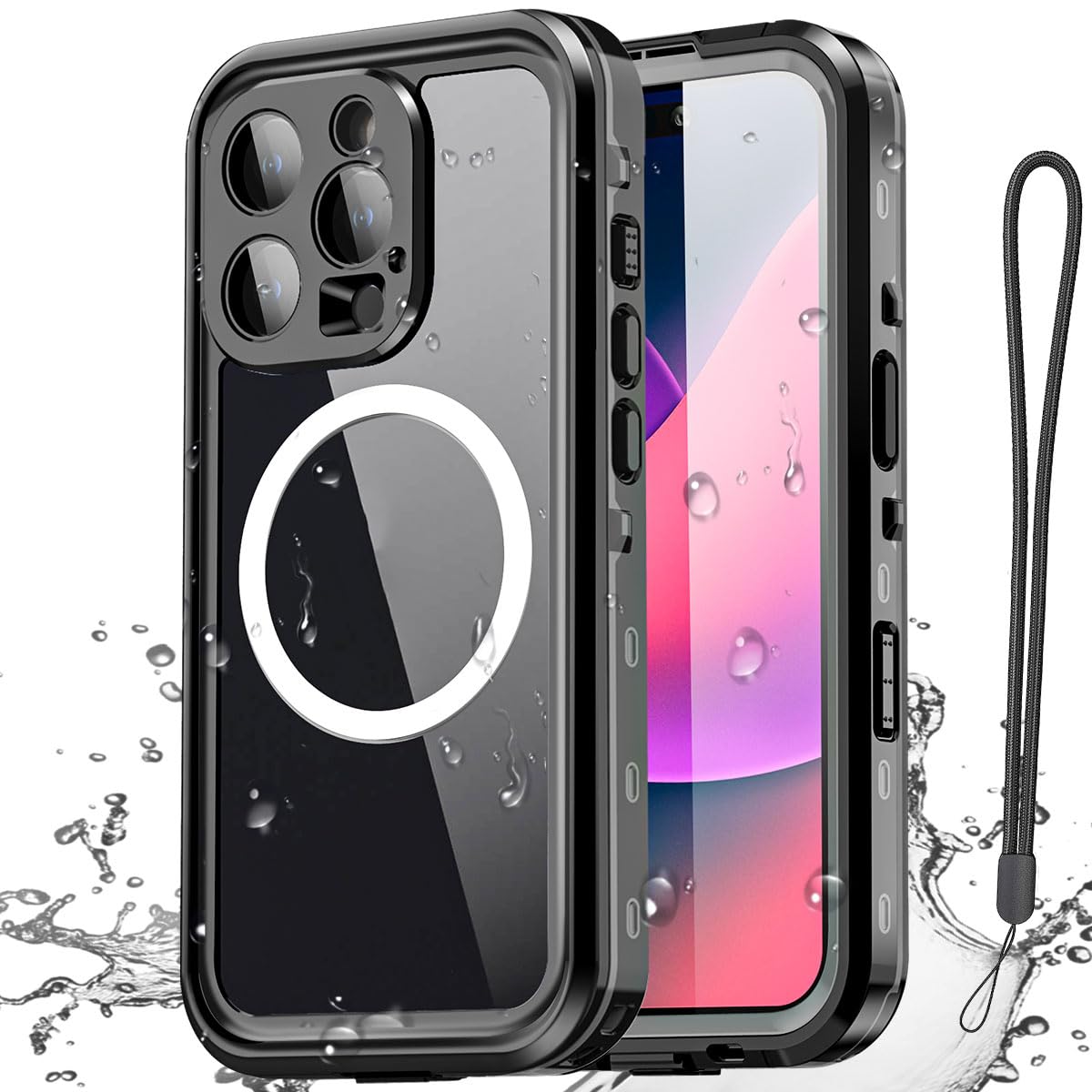 Foto 2 pulgar | Funda Impermeable Aicase Para Iphone 16 Pro De 6.3 Pulgadas Con Magsafe - Venta Internacional.