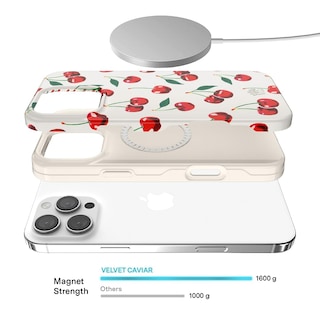 Foto 3 | Funda De Teléfono Velvet Caviar Para Iphone 16 Pro Max Red Cherries - Venta Internacional.