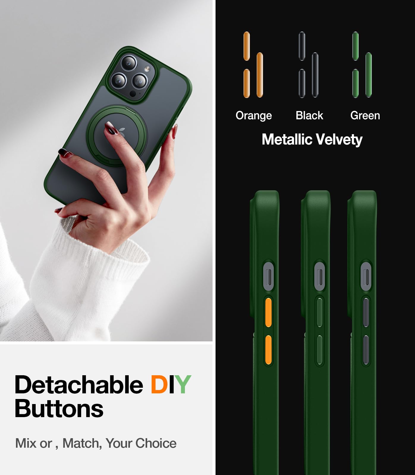 Foto 6 | Funda Para Teléfono Torras Con Anillo Magnético Giratorio De 360° Para Iphone 15 Pro Max - Venta Internacional.