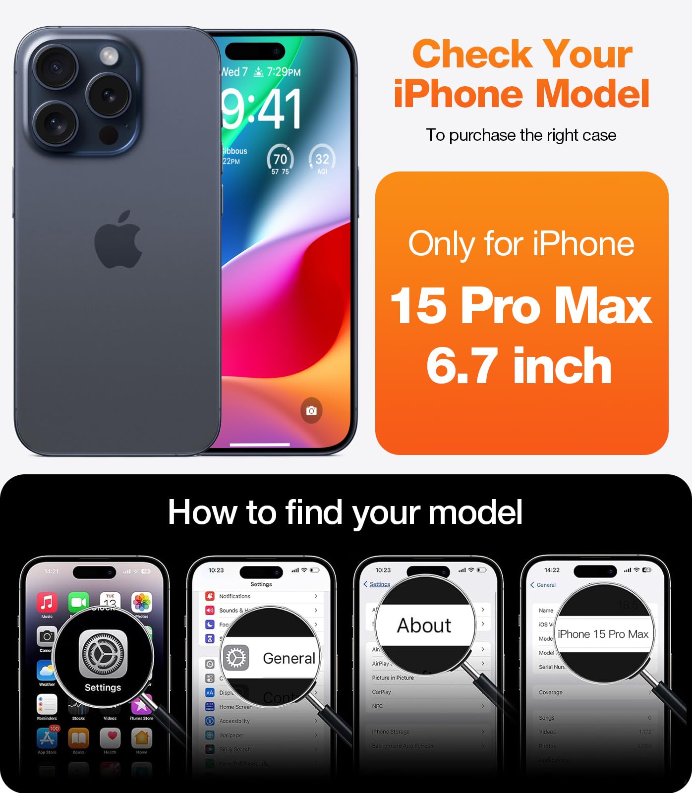 Foto 7 | Funda Para Teléfono Torras Con Anillo Magnético Giratorio De 360° Para Iphone 15 Pro Max - Venta Internacional.