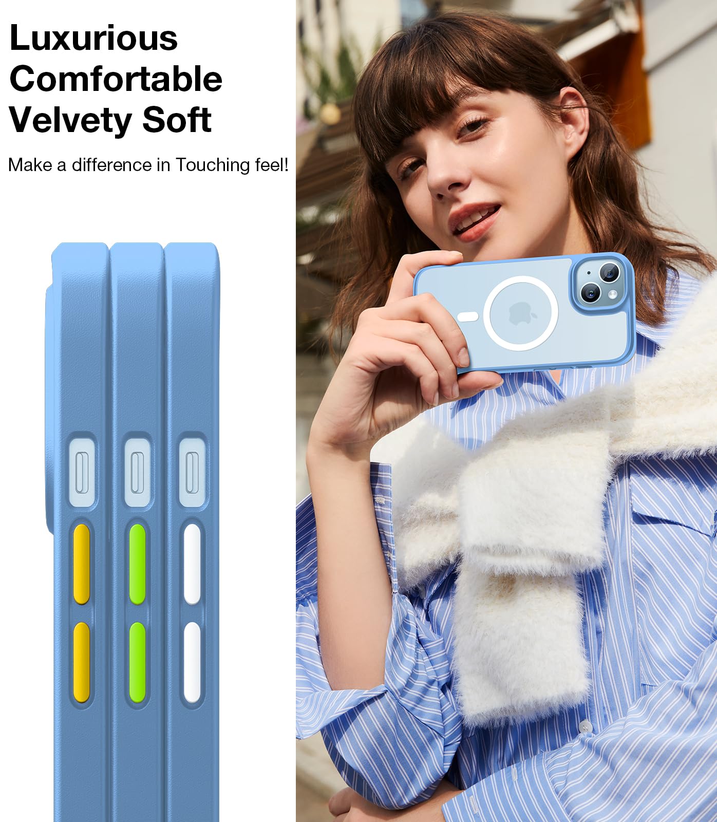 Foto 5 pulgar | Funda Torras Magnetic Para Iphone 14/15 Azul - Venta Internacional.