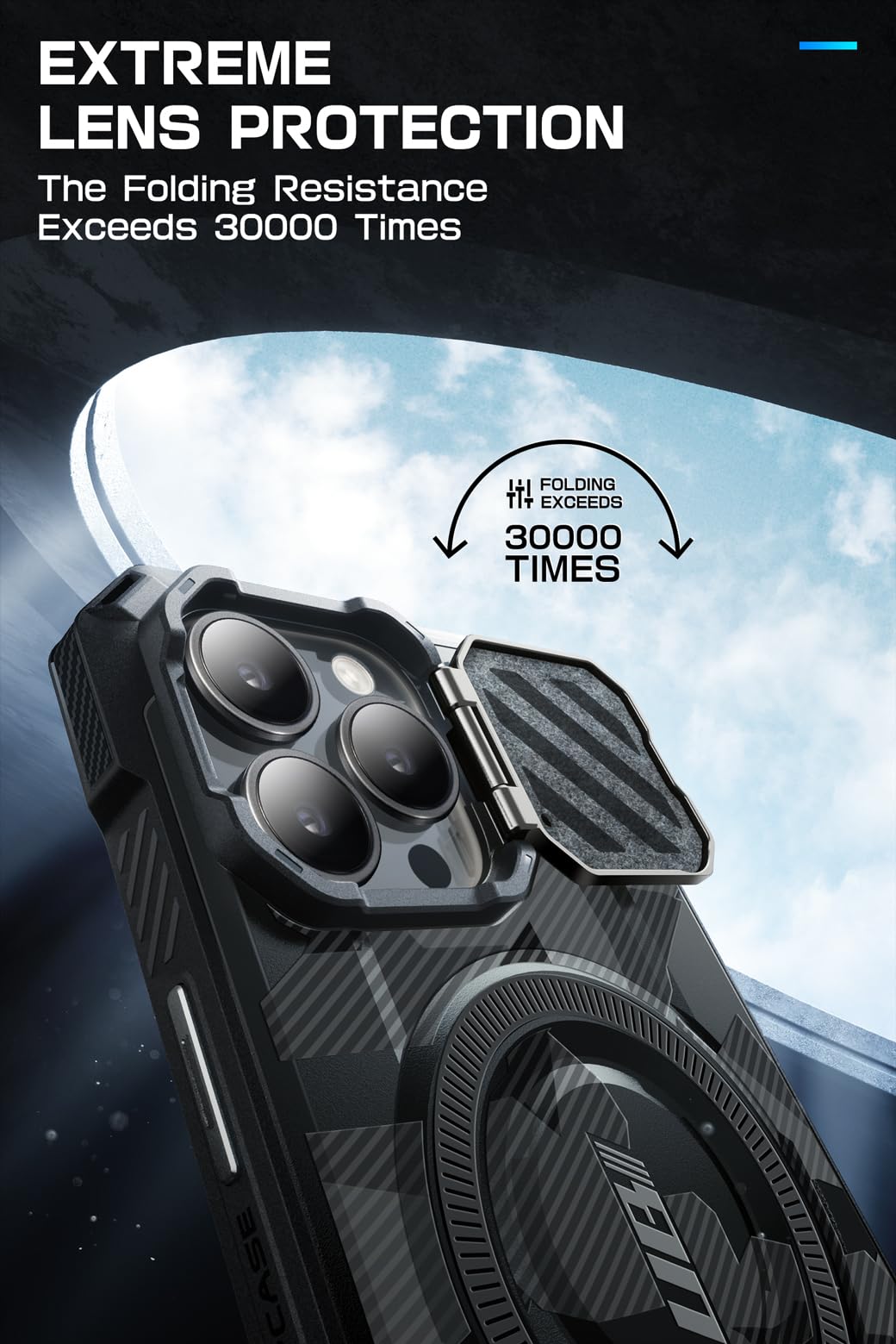 Foto 4 pulgar | Funda De Teléfono Supcase Para Iphone 15 Pro Max Con Funda De Cámara - Venta Internacional.