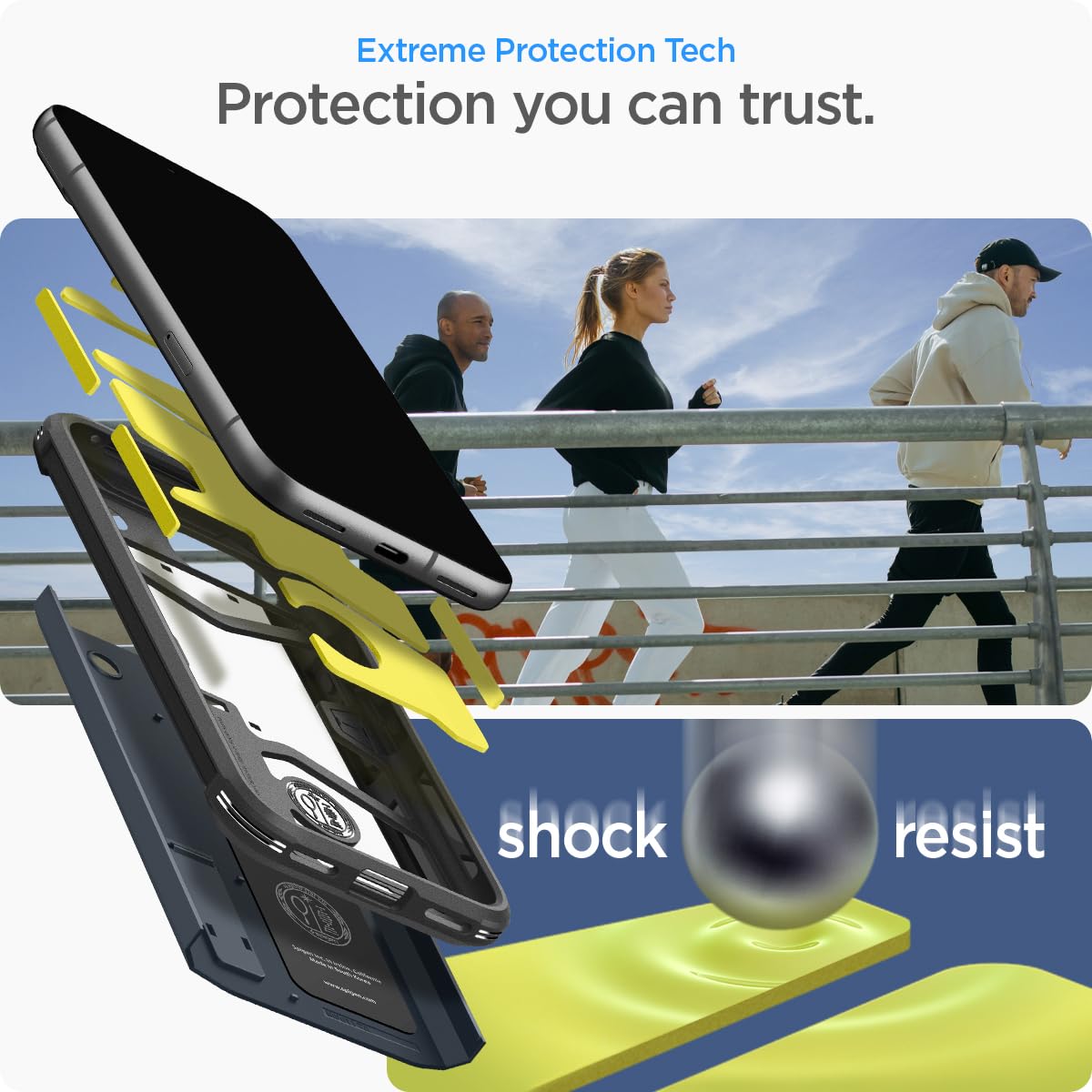 Foto 4 pulgar | Funda Spigen Tough Armor Diseñada Para Pixel 8a Con Soporte - Venta Internacional.