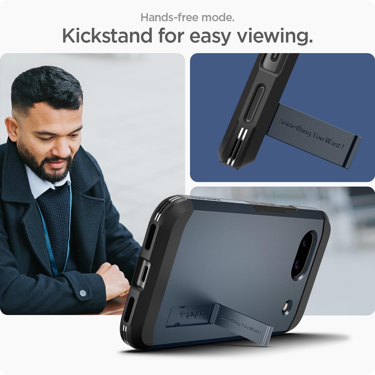 Foto 7 | Funda Spigen Tough Armor Diseñada Para Pixel 8a Con Soporte - Venta Internacional.