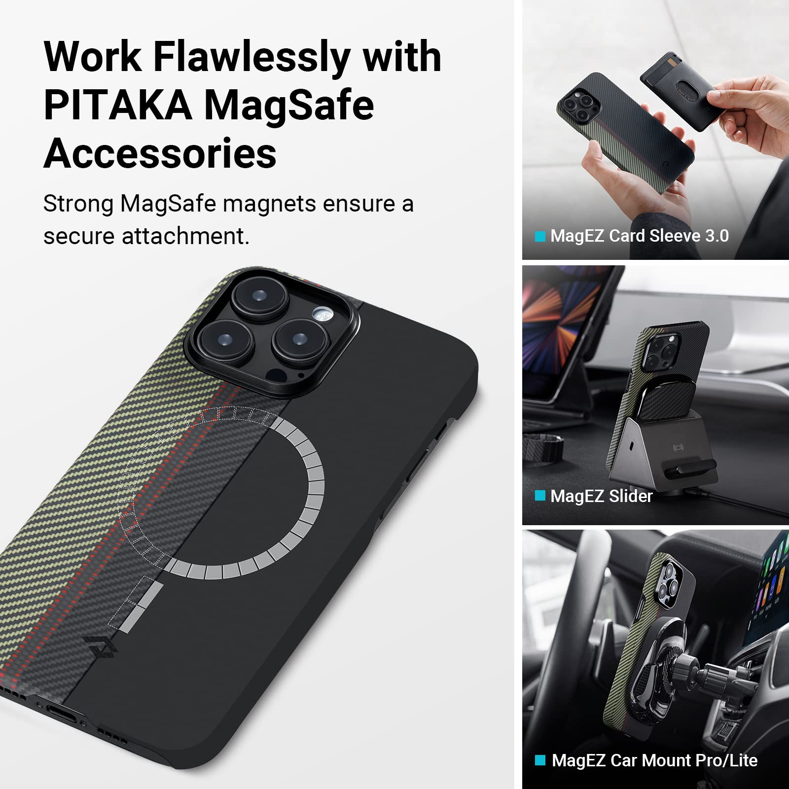 Foto 5 pulgar | Funda Para Teléfono Pitaka Fusion Weaving Magez Case 3 Overture Iphone 14 Pro De 6.1 Pulgadas - Venta Internacional.