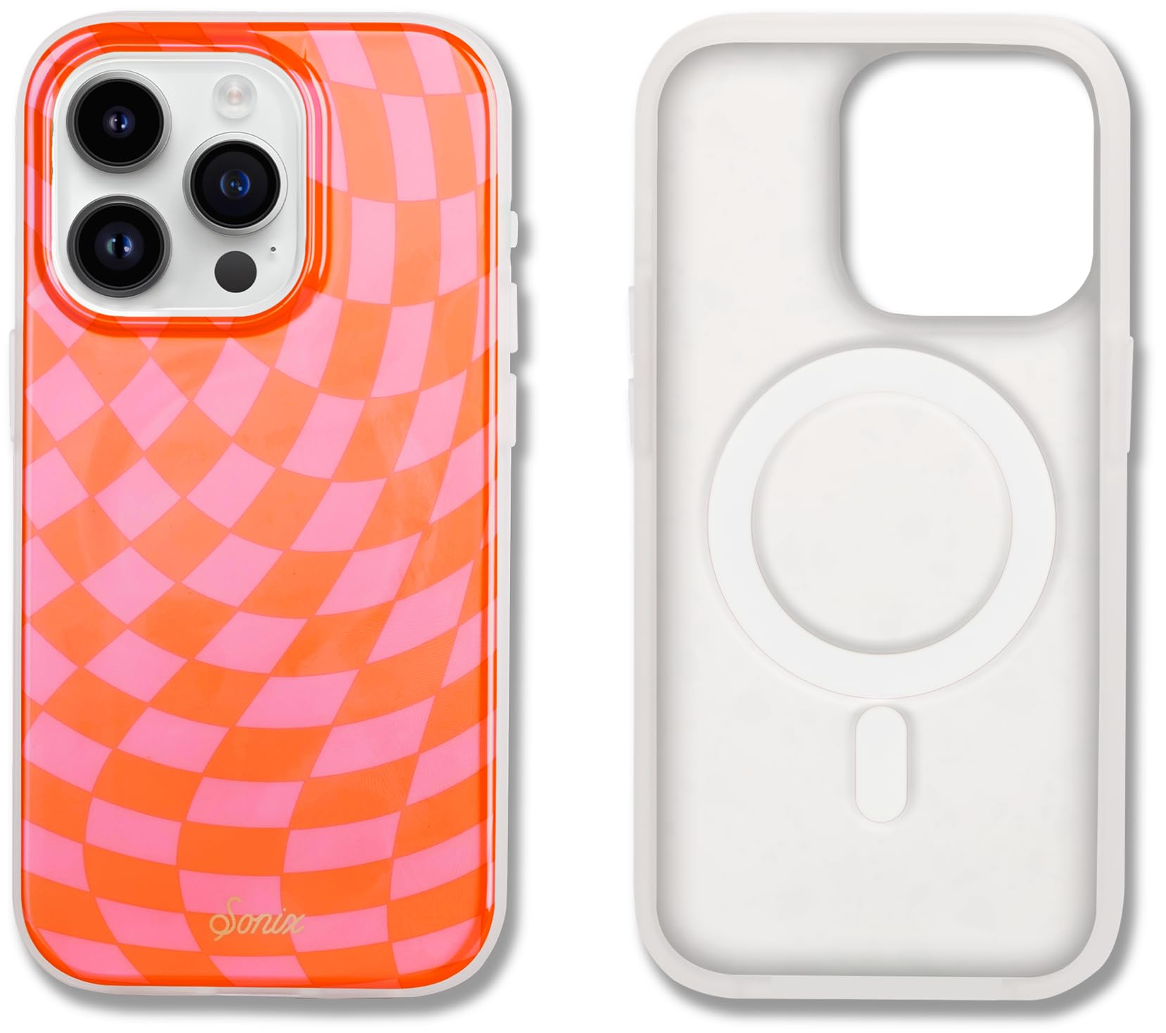 Foto 2 pulgar | Funda De Teléfono Sonix Para Iphone 15 Pro Checkmate Pink - Venta Internacional.