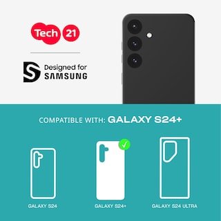 Foto 2 | Funda Tech21 Evo Clear Para Samsung Galaxy S24+ Transparente - Venta Internacional.