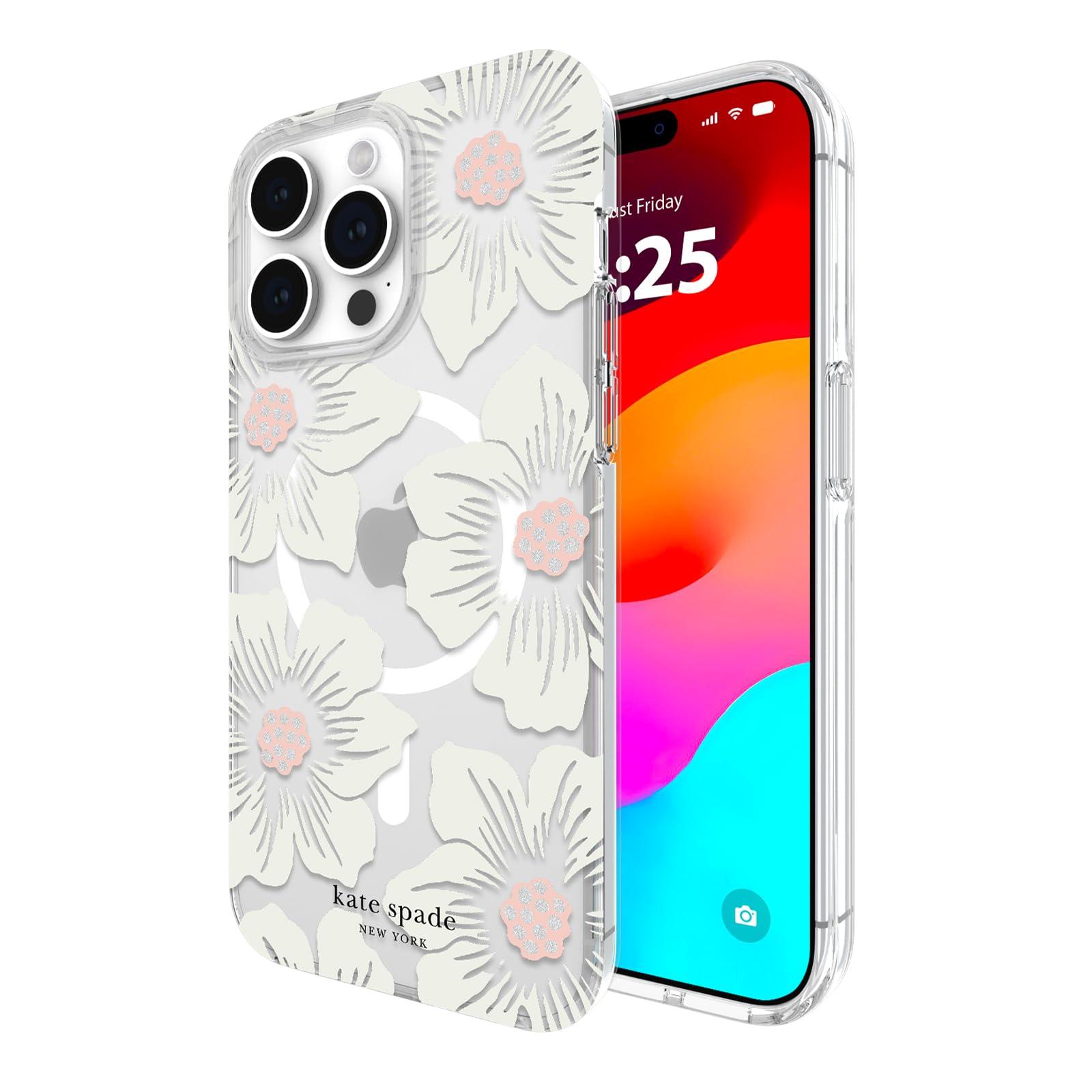 Funda De Teléfono Kate Spade New York Hollyhock Cream Para Iphone 15 Pro Max - Venta Internacional.