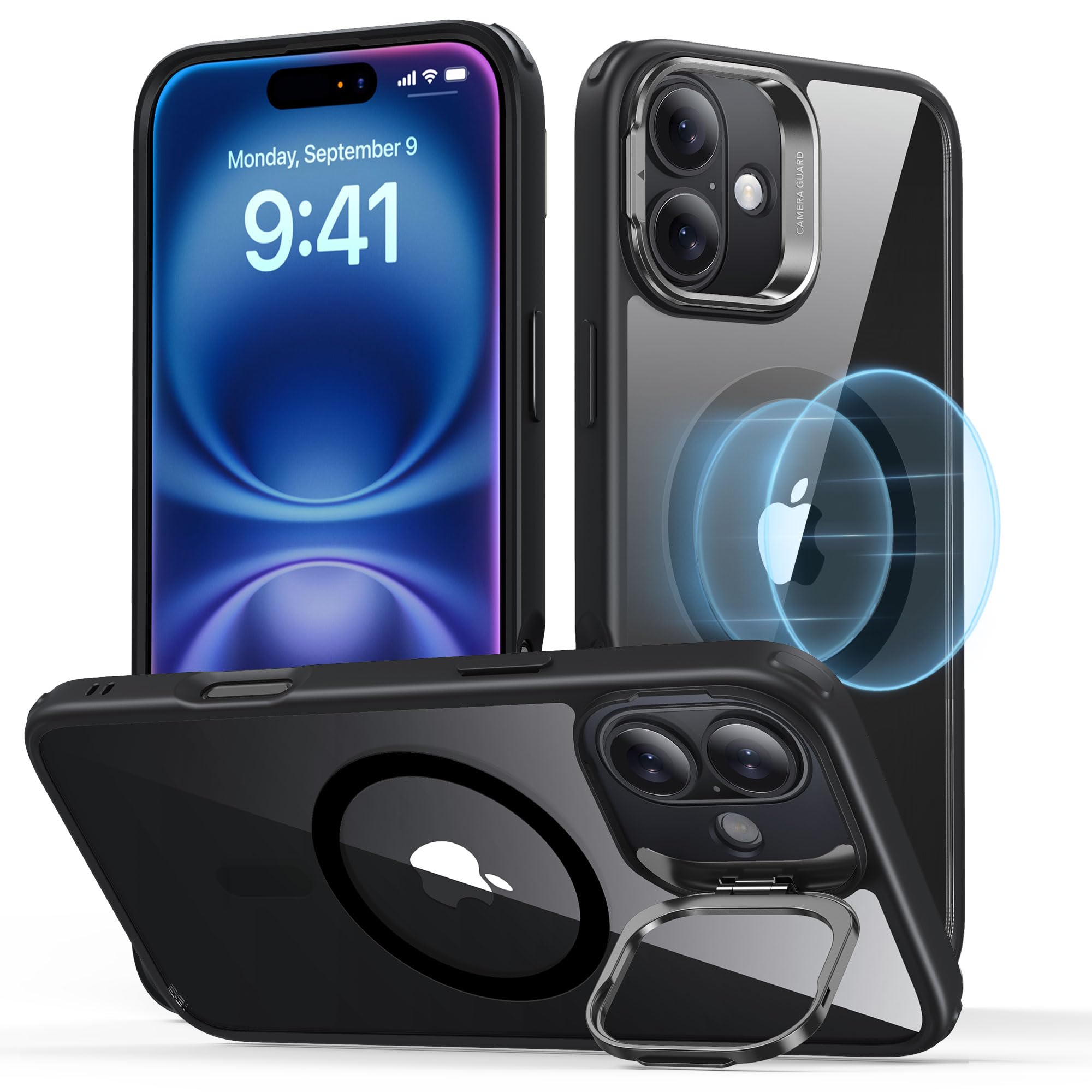 Foto 2 pulgar | Funda De Teléfono Esr Para Iphone 16 Compatible Con Magsafe, Color Negro Transparente - Venta Internacional.