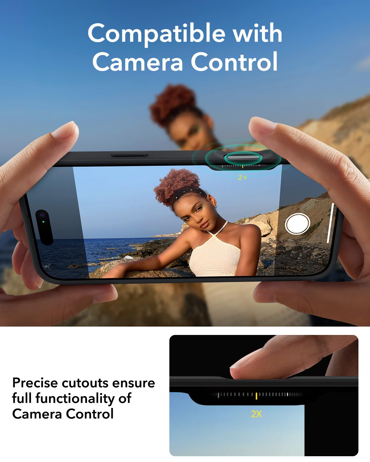 Foto 8 pulgar | Funda De Teléfono Esr Para Iphone 16 Compatible Con Magsafe, Color Negro Transparente - Venta Internacional.