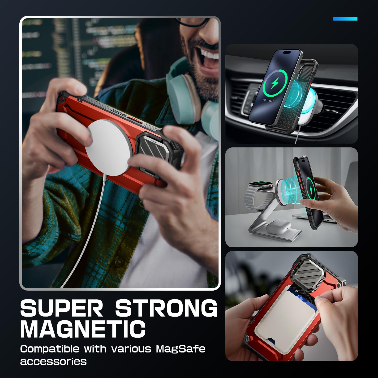 Foto 6 pulgar | Funda De Teléfono Supcase Ubmag Xt Para Iphone 15 Pro Max Ruddy - Venta Internacional.