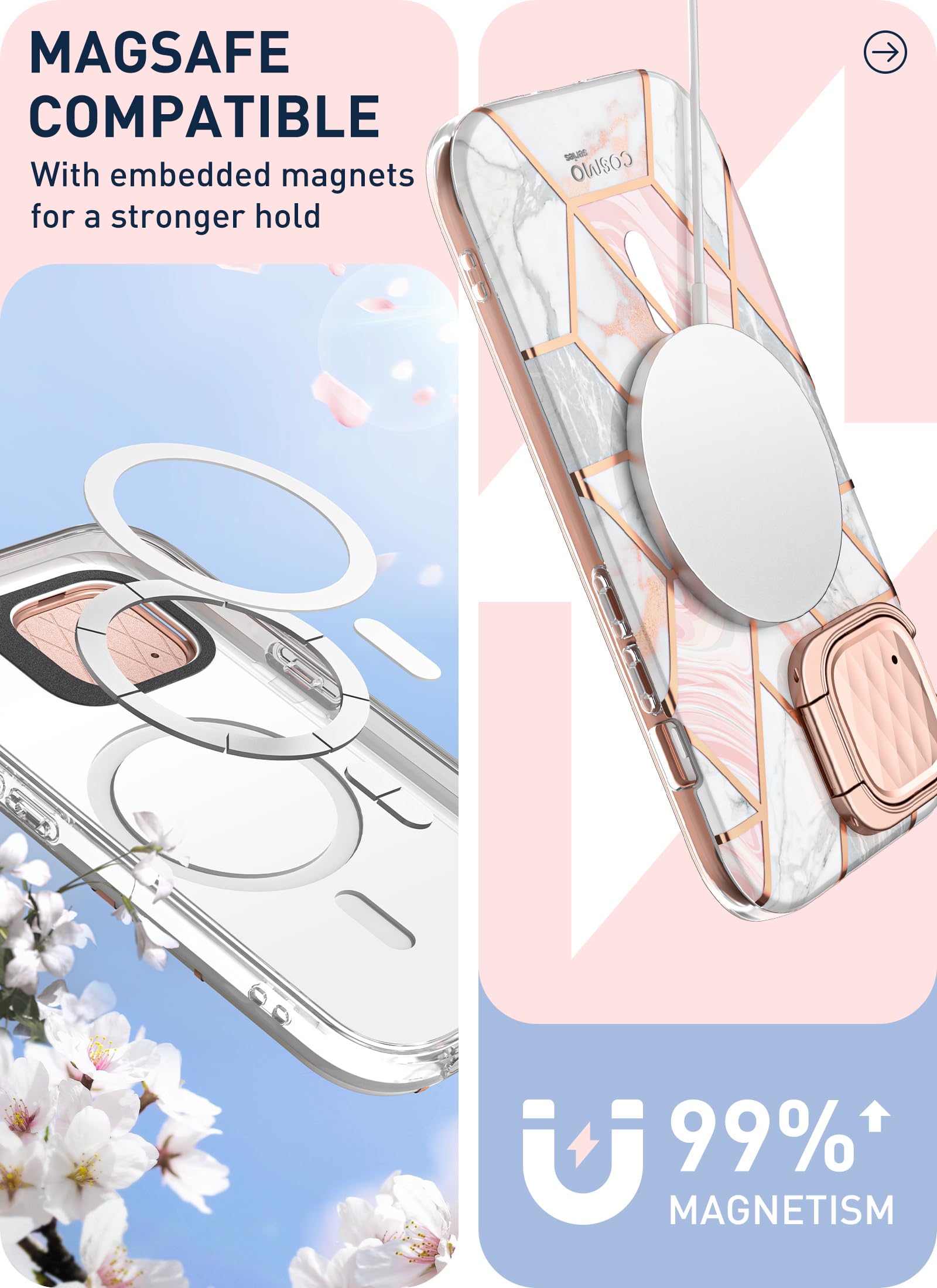 Foto 5 | Funda De Teléfono I-blason Cosmo Mag Para Iphone 15/14/13 [6.1 Pulgadas] - Venta Internacional.