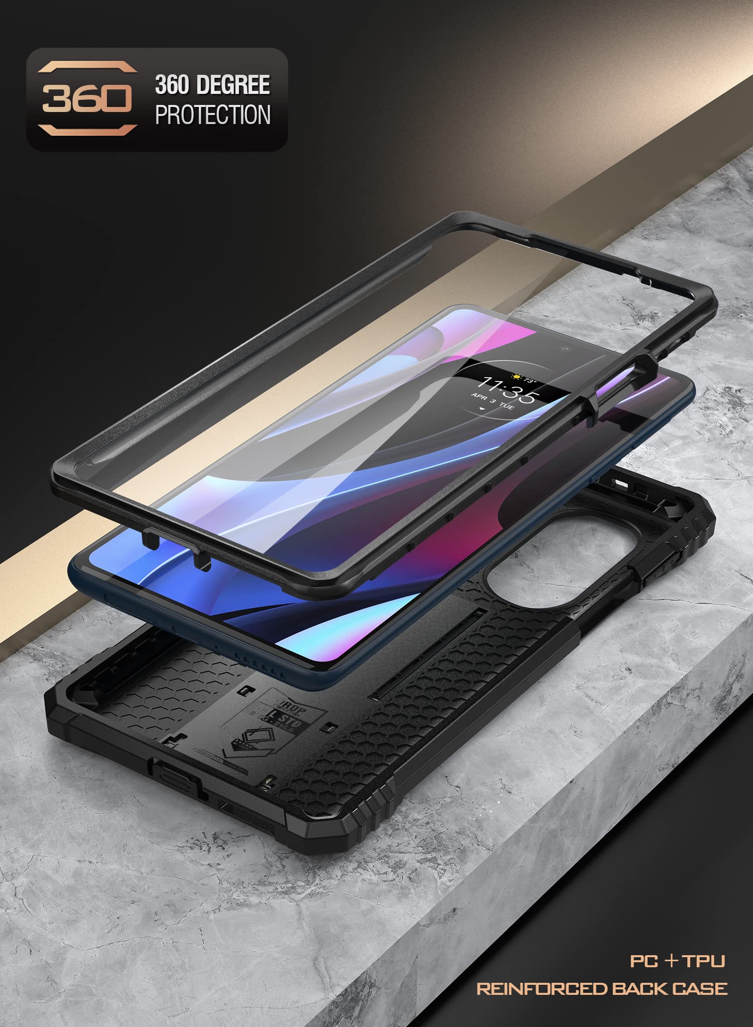 Foto 3 | Funda Poetic Revolution Para Moto Edge Plus 5g 6.7 (2022) - Venta Internacional.