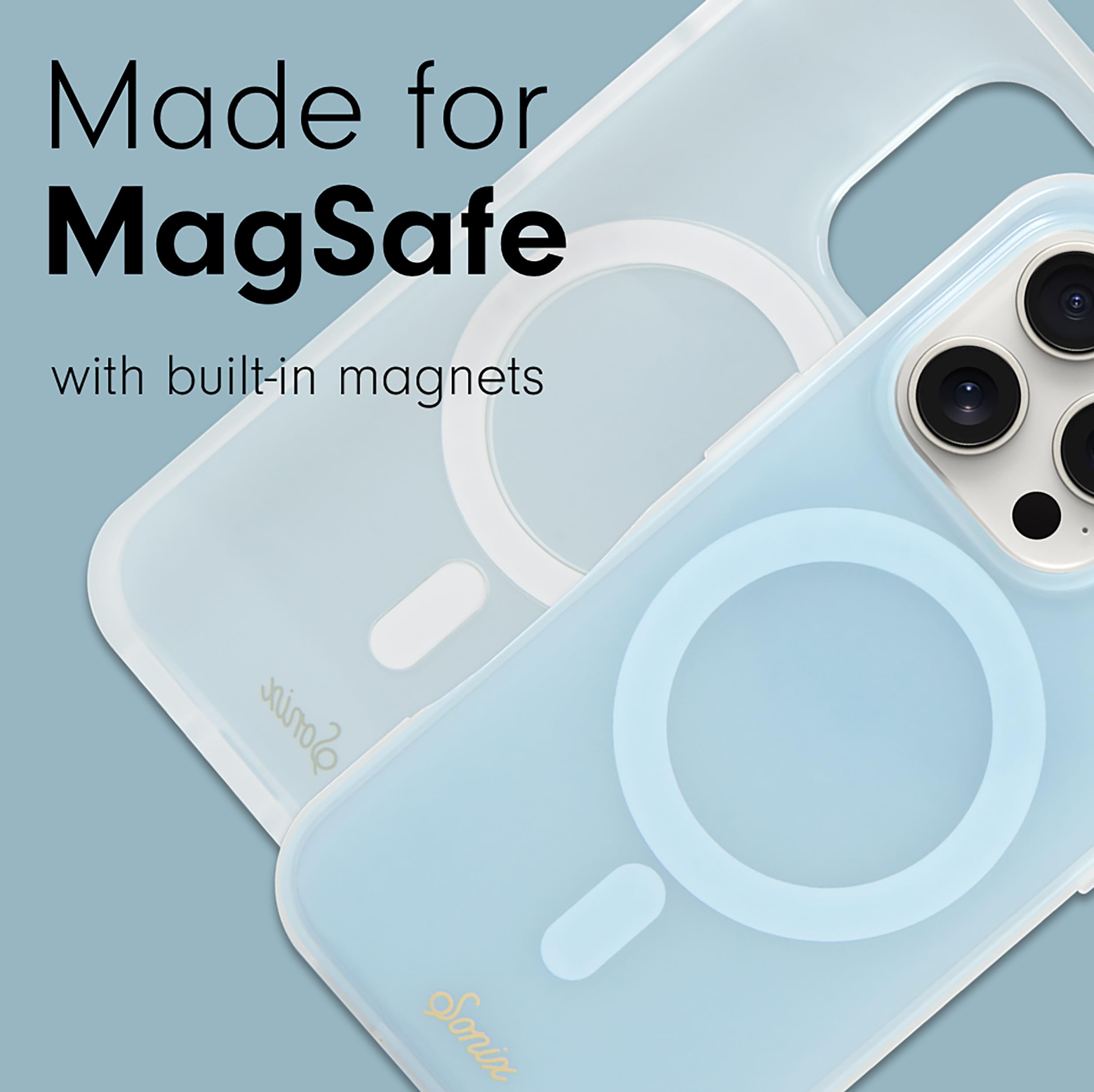 Foto 4 pulgar | Funda De Teléfono Sonix Jelly Sky Blue Para Iphone 16 Pro Con Magsafe - Venta Internacional.