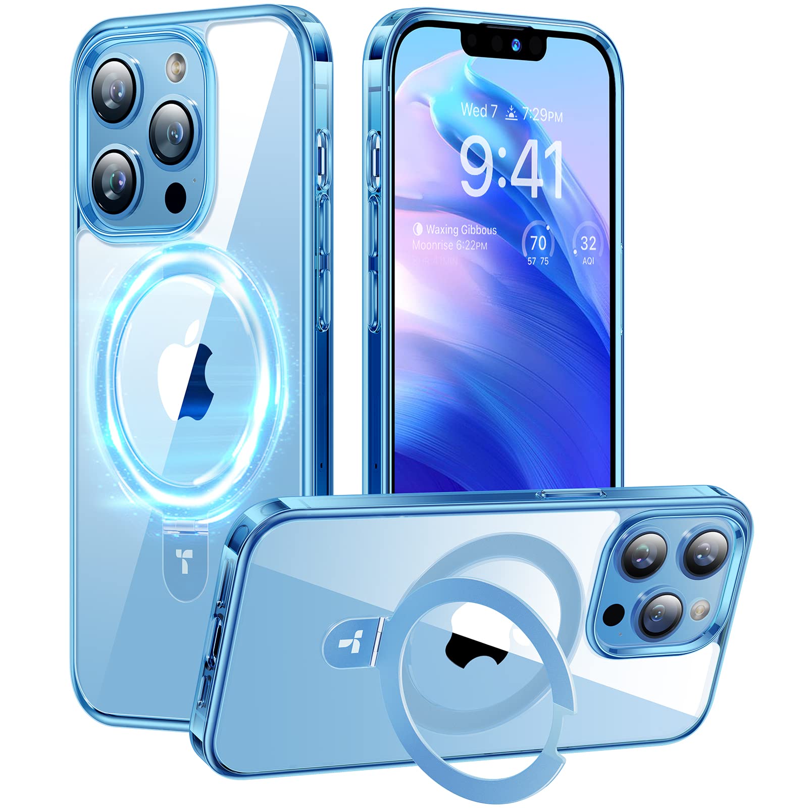 Foto 7 pulgar | Funda Torras Magnetic Upro™ Ostand Para Iphone 13 Pro Max Azul - Venta Internacional.