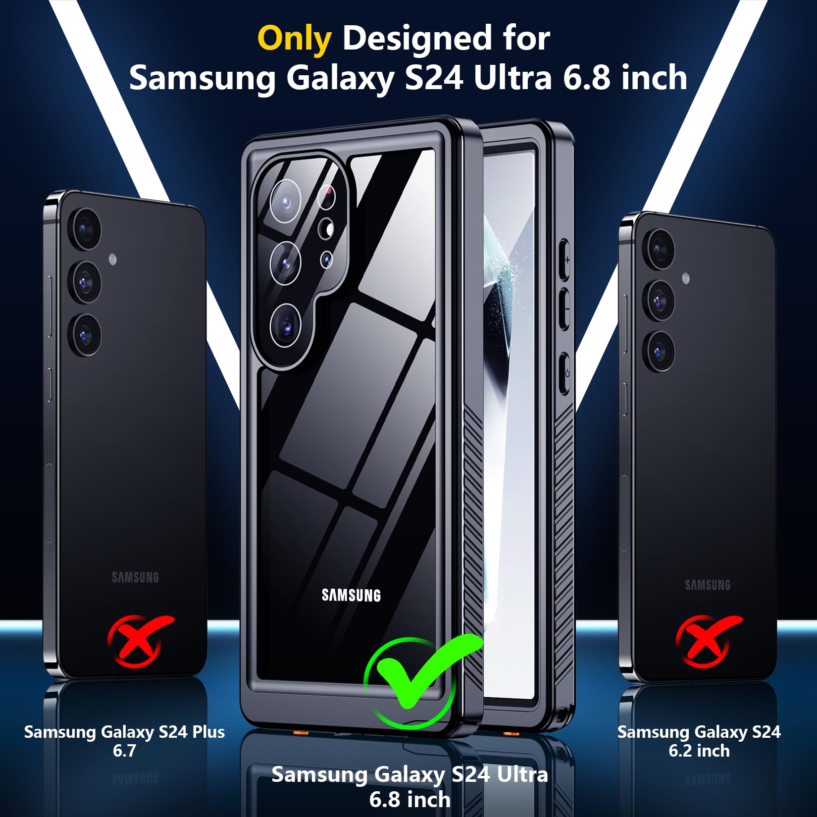 Foto 2 | Funda De Teléfono Spidercase Impermeable Para Samsung Galaxy S24 Ultra - Venta Internacional.