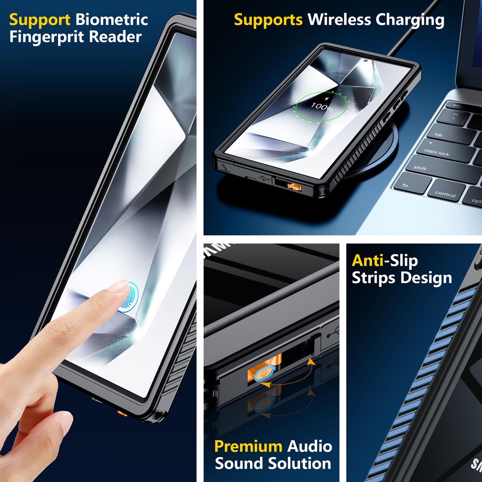 Foto 8 pulgar | Funda De Teléfono Spidercase Impermeable Para Samsung Galaxy S24 Ultra - Venta Internacional.