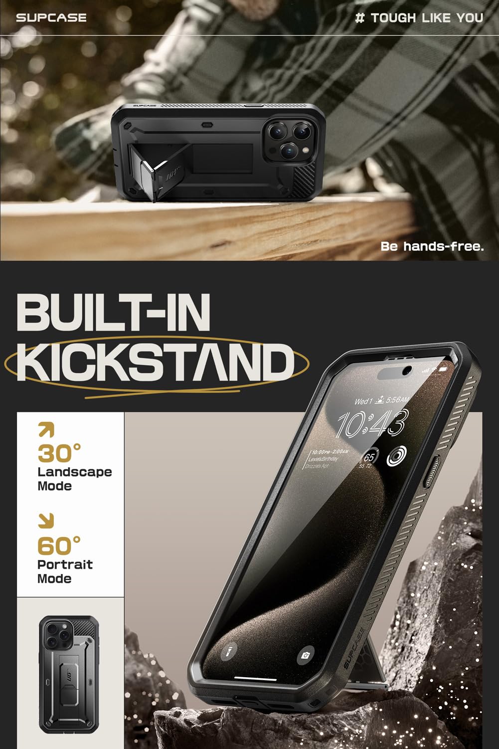 Foto 4 | Funda De Teléfono Supcase Unicorn Beetle Pro Para Iphone 15 Pro Max - Venta Internacional.