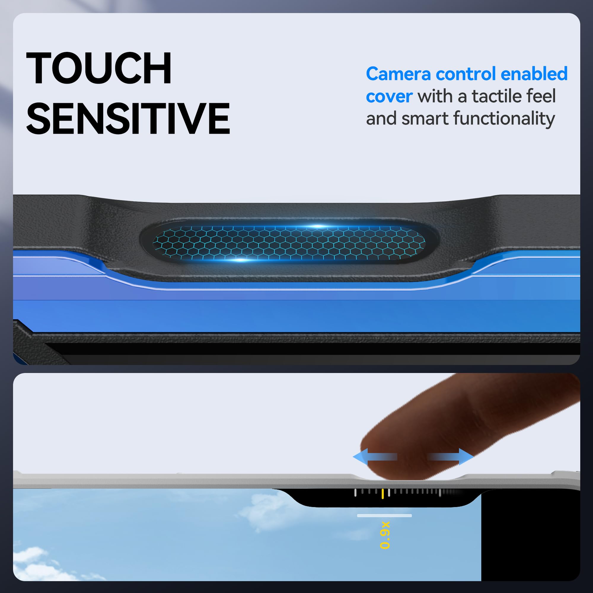 Foto 4 | Funda Raptic Upgraded Shield 2.0 Para Iphone 16 Pro, Color Azul Degradado - Venta Internacional.