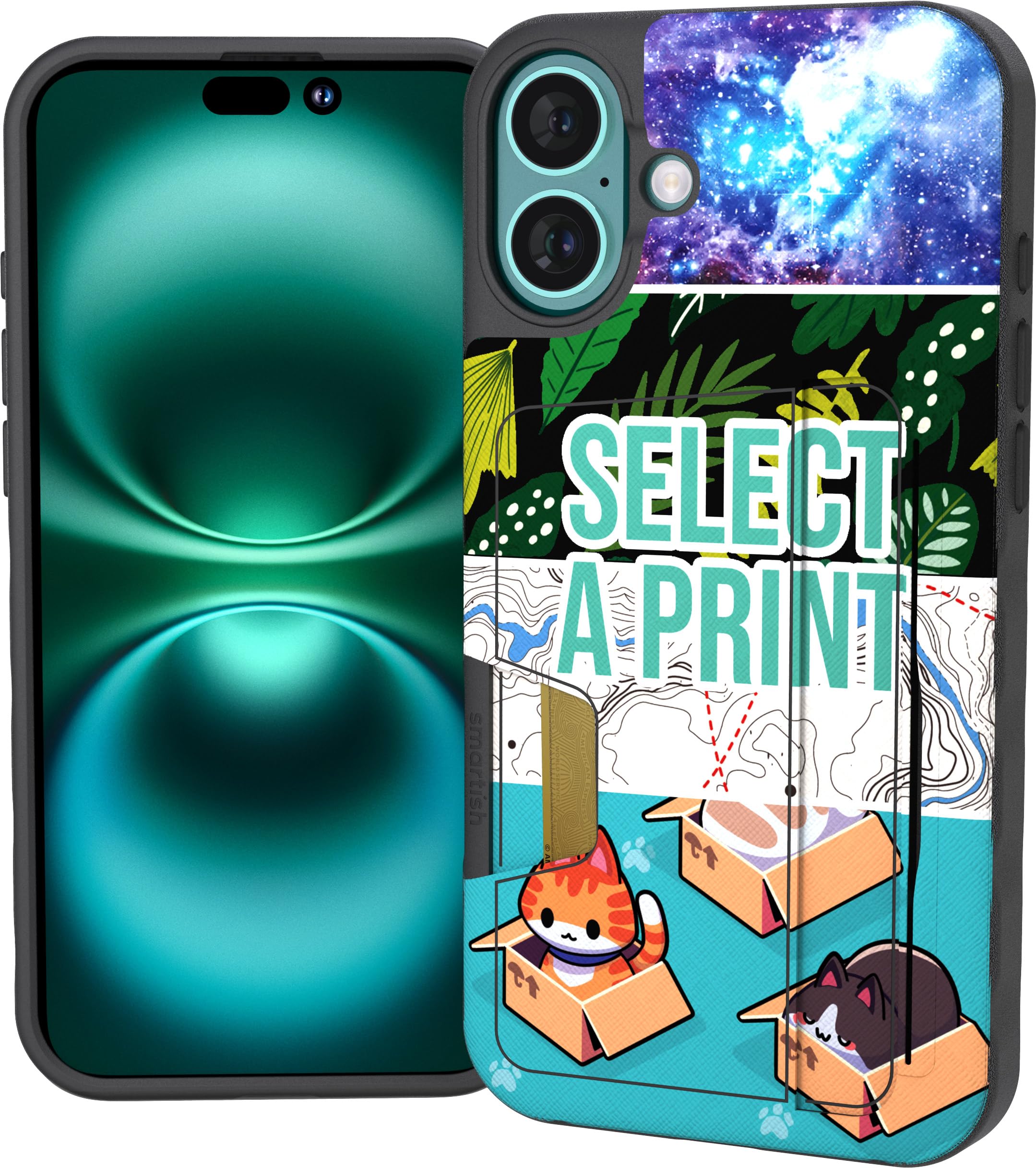 Foto 2 pulgar | Funda Tipo Cartera Smartish  Para Iphone 16 Plus Wallet Slayer Vol 2 - Venta Internacional.