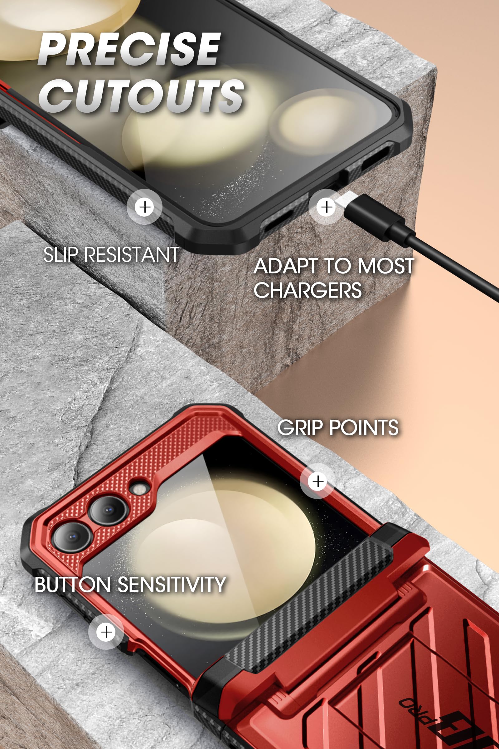 Foto 6 | Funda De Teléfono Supcase Unicorn Beetle Pro Para Samsung Galaxy Z Flip 5 - Venta Internacional.