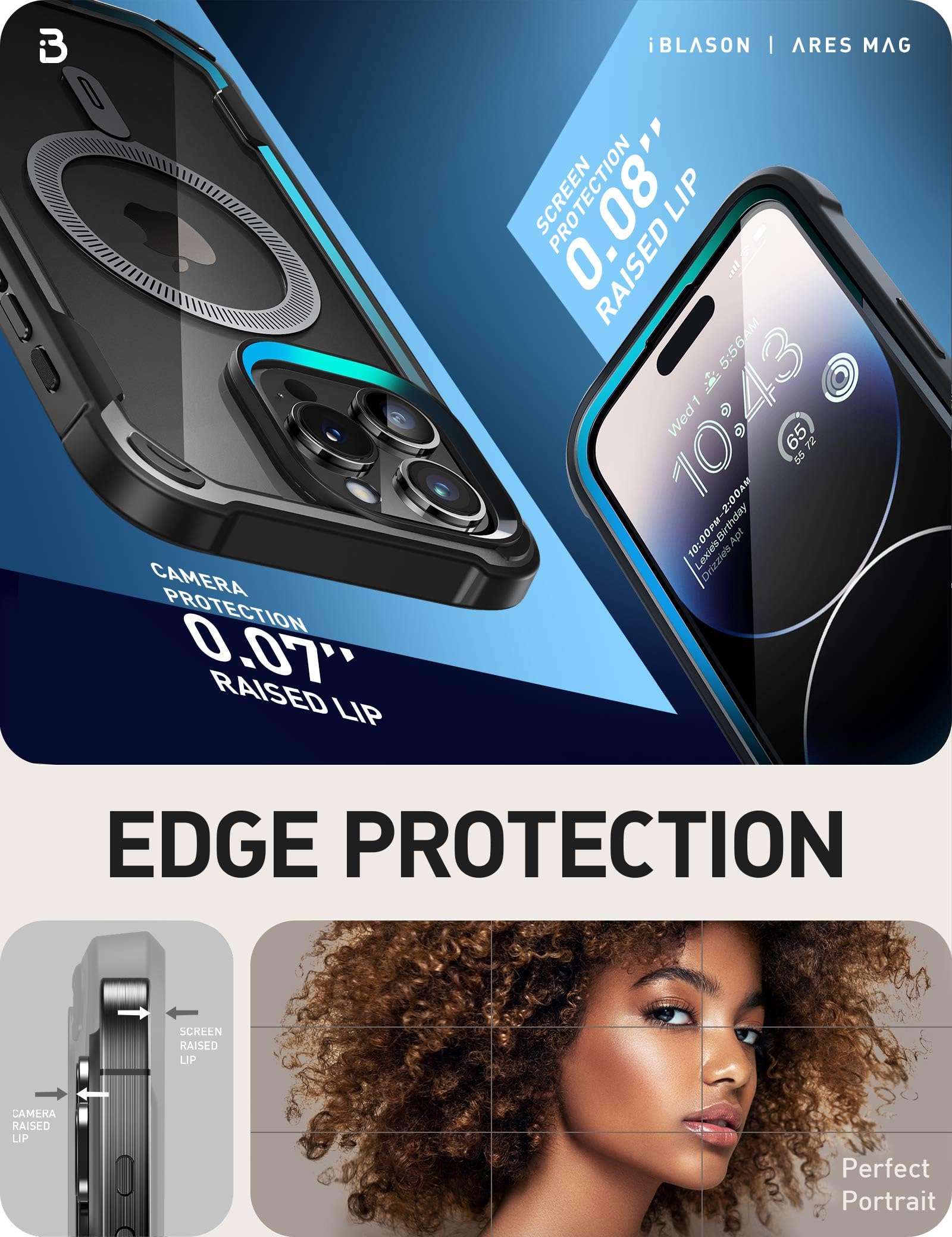 Foto 8 pulgar | Funda De Teléfono I-blason Ares Para Iphone 15 Pro Max Con Magsafe - Venta Internacional.