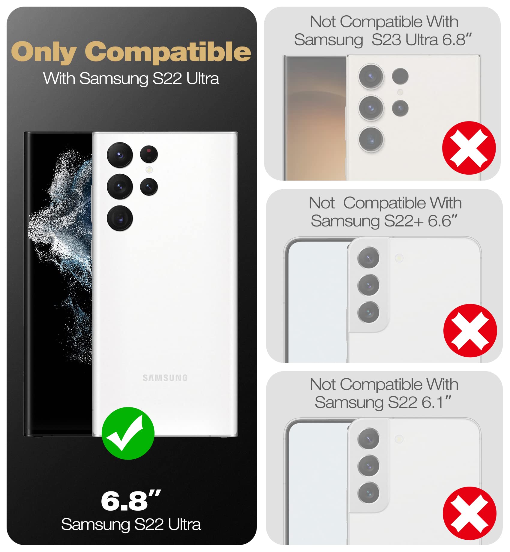 Foto 3 pulgar | Funda Dexnor De Cuerpo Completo Con Protector De Pantalla Para Samsung S22 Ultra - Venta Internacional.