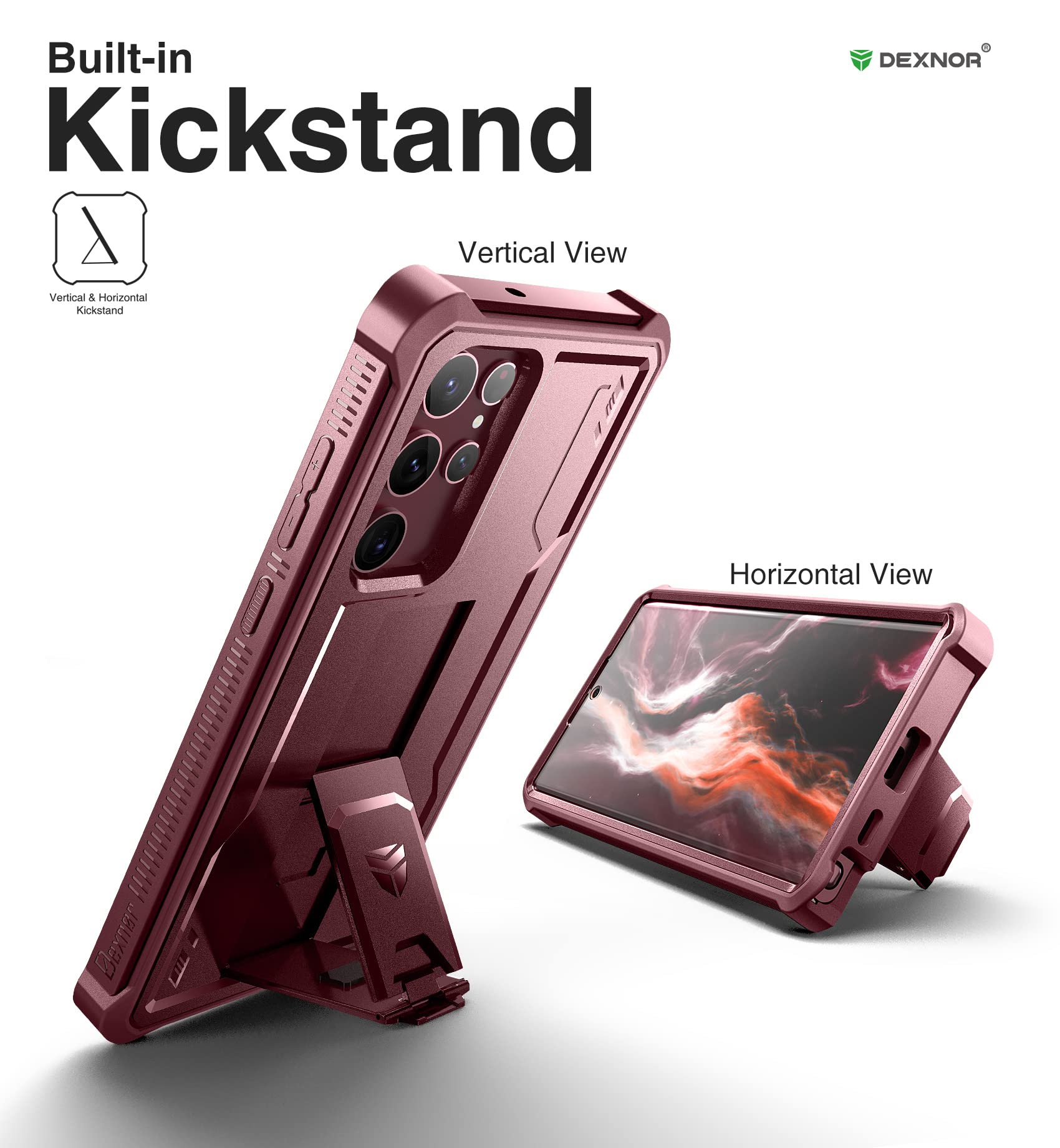 Foto 5 pulgar | Funda Dexnor De Cuerpo Completo Con Protector De Pantalla Para Samsung S22 Ultra - Venta Internacional.