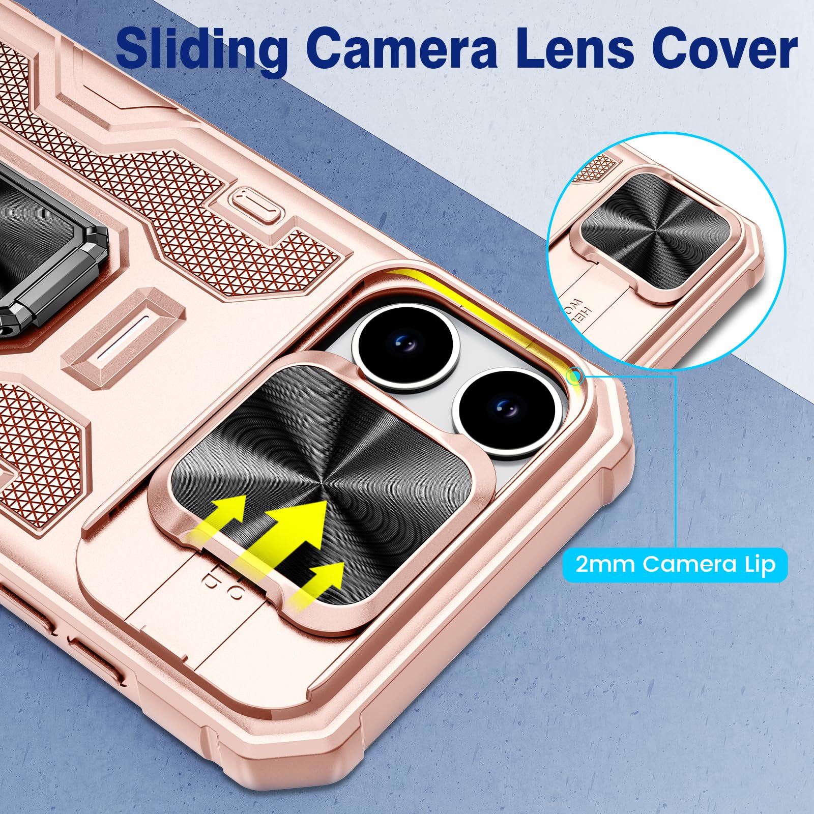 Foto 4 pulgar | Funda De Teléfono Vego Para Iphone 16 Pro Max Con Clip Para Cinturón - Venta Internacional.