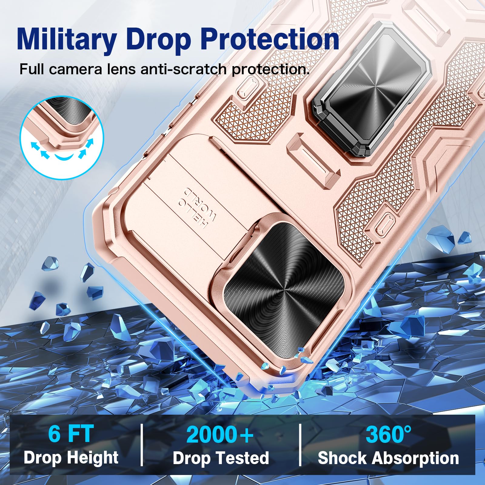 Foto 6 pulgar | Funda De Teléfono Vego Para Iphone 16 Pro Max Con Clip Para Cinturón - Venta Internacional.