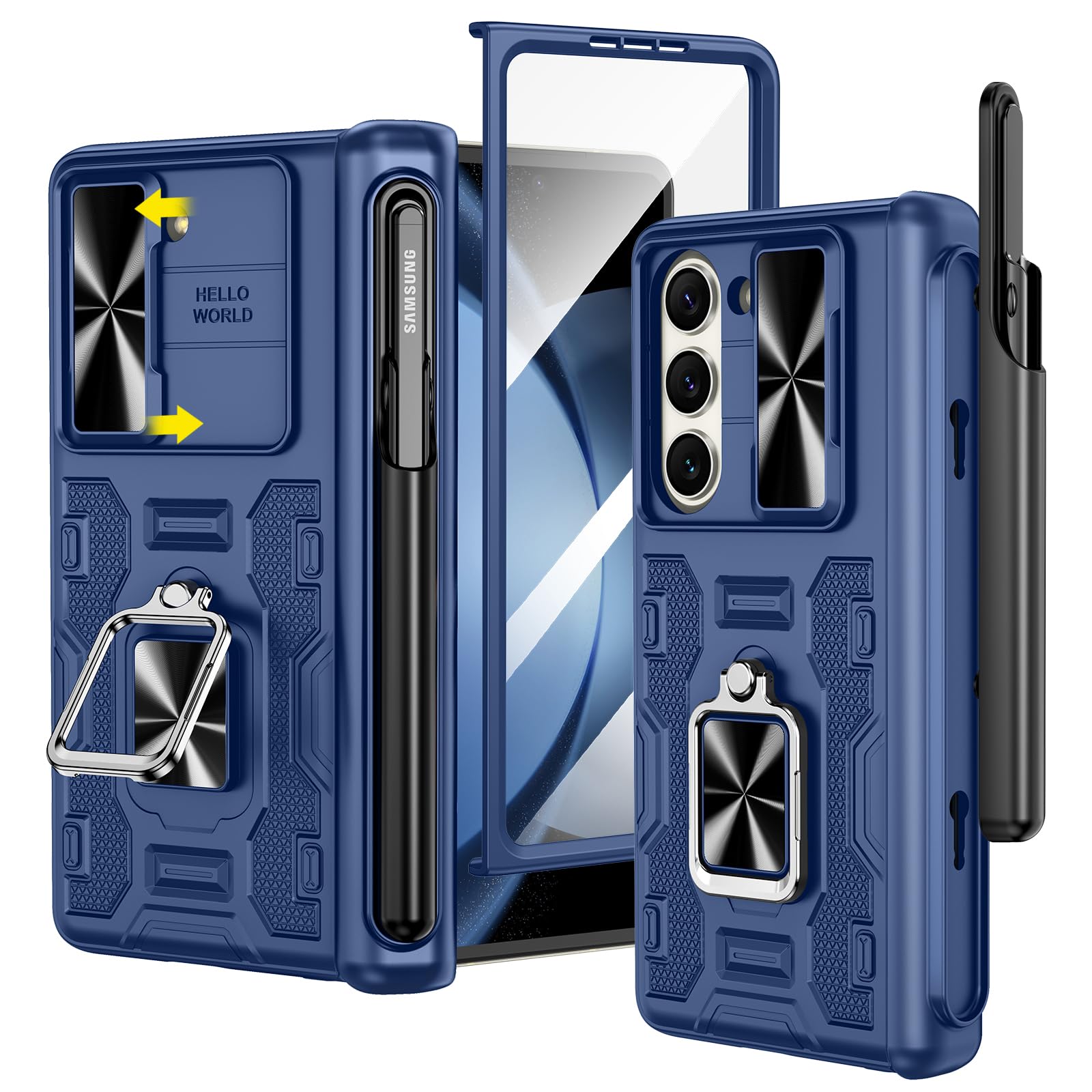 Funda Vego Para Samsung Galaxy Z Fold 5 5g Con Soporte Para Bolígrafo S - Venta Internacional.
