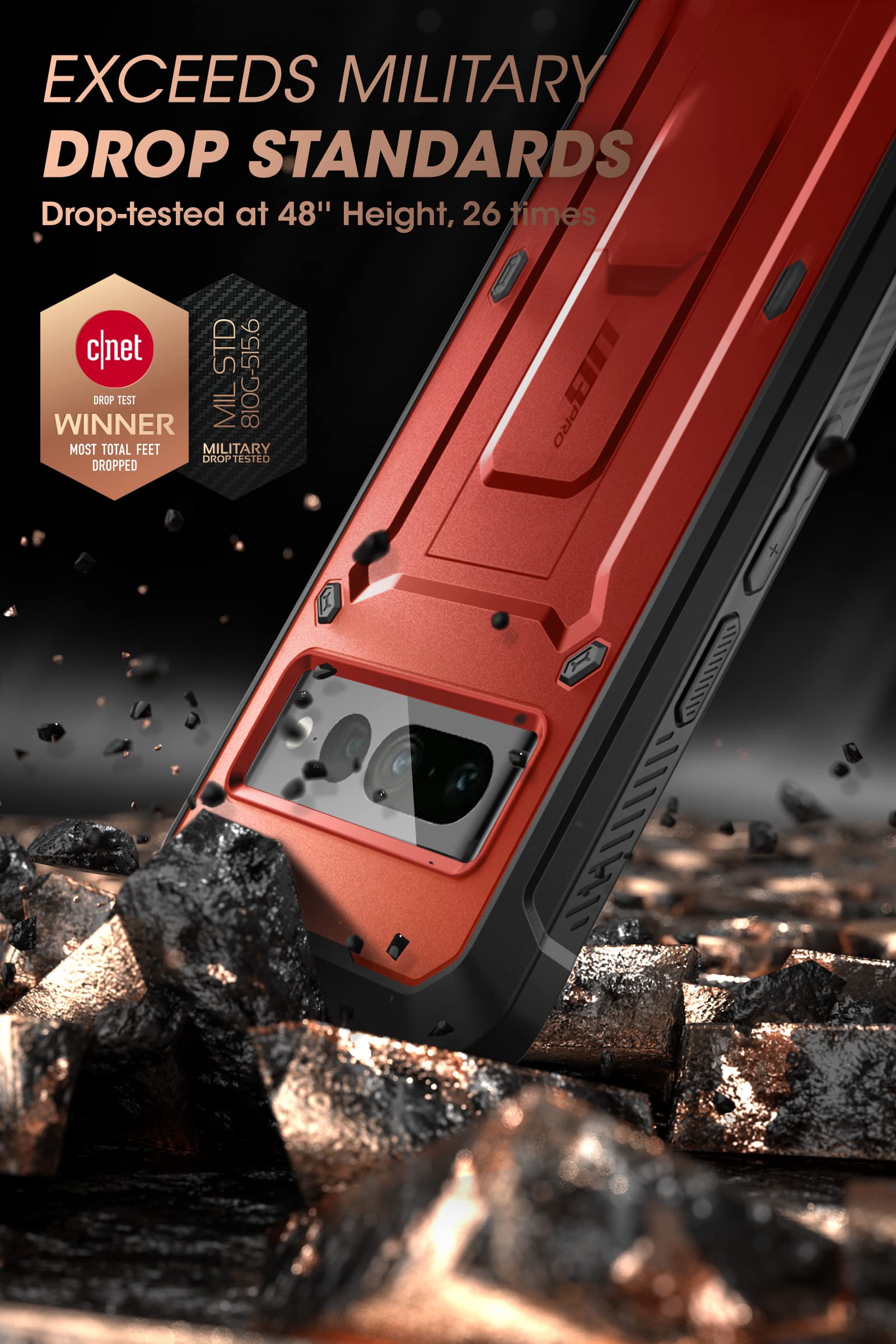 Foto 4 pulgar | Funda Supcase Unicorn Beetle Pro Series Para Google Pixel 7 Pro - Venta Internacional.