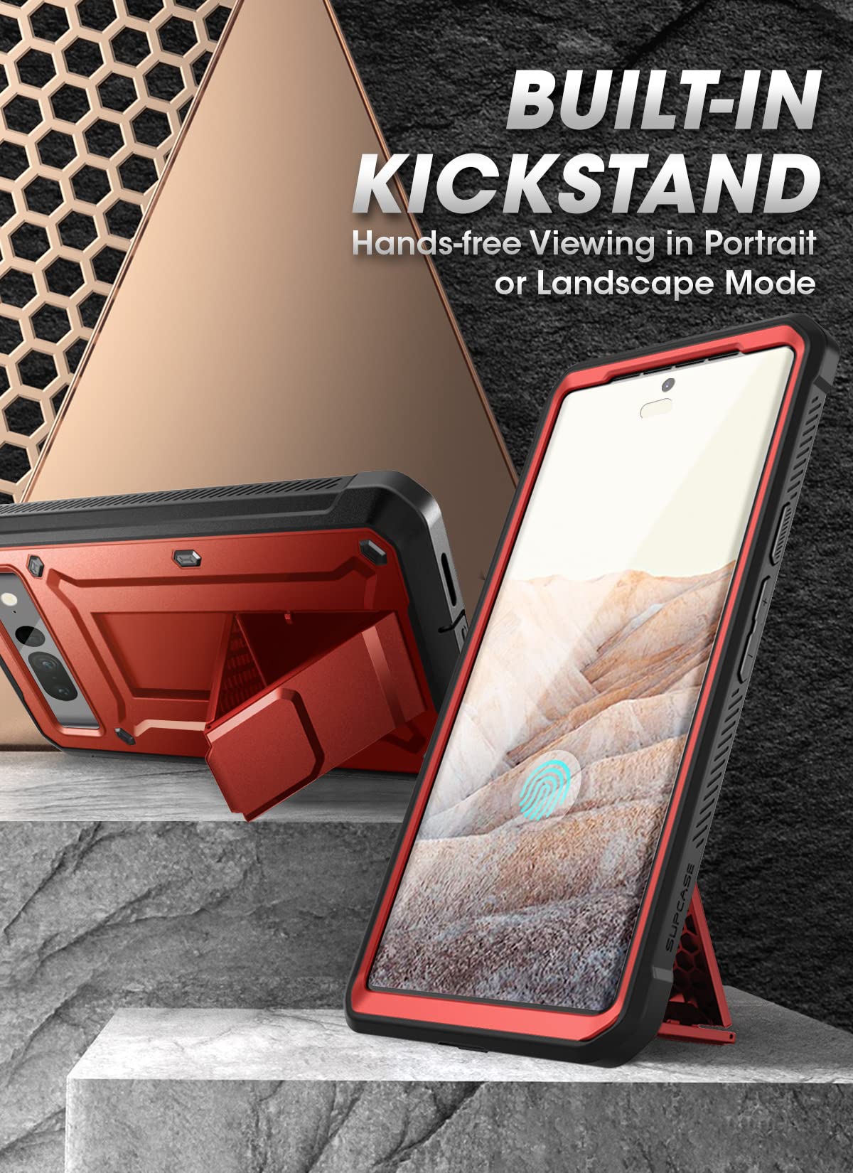 Foto 5 pulgar | Funda Supcase Unicorn Beetle Pro Series Para Google Pixel 7 Pro - Venta Internacional.