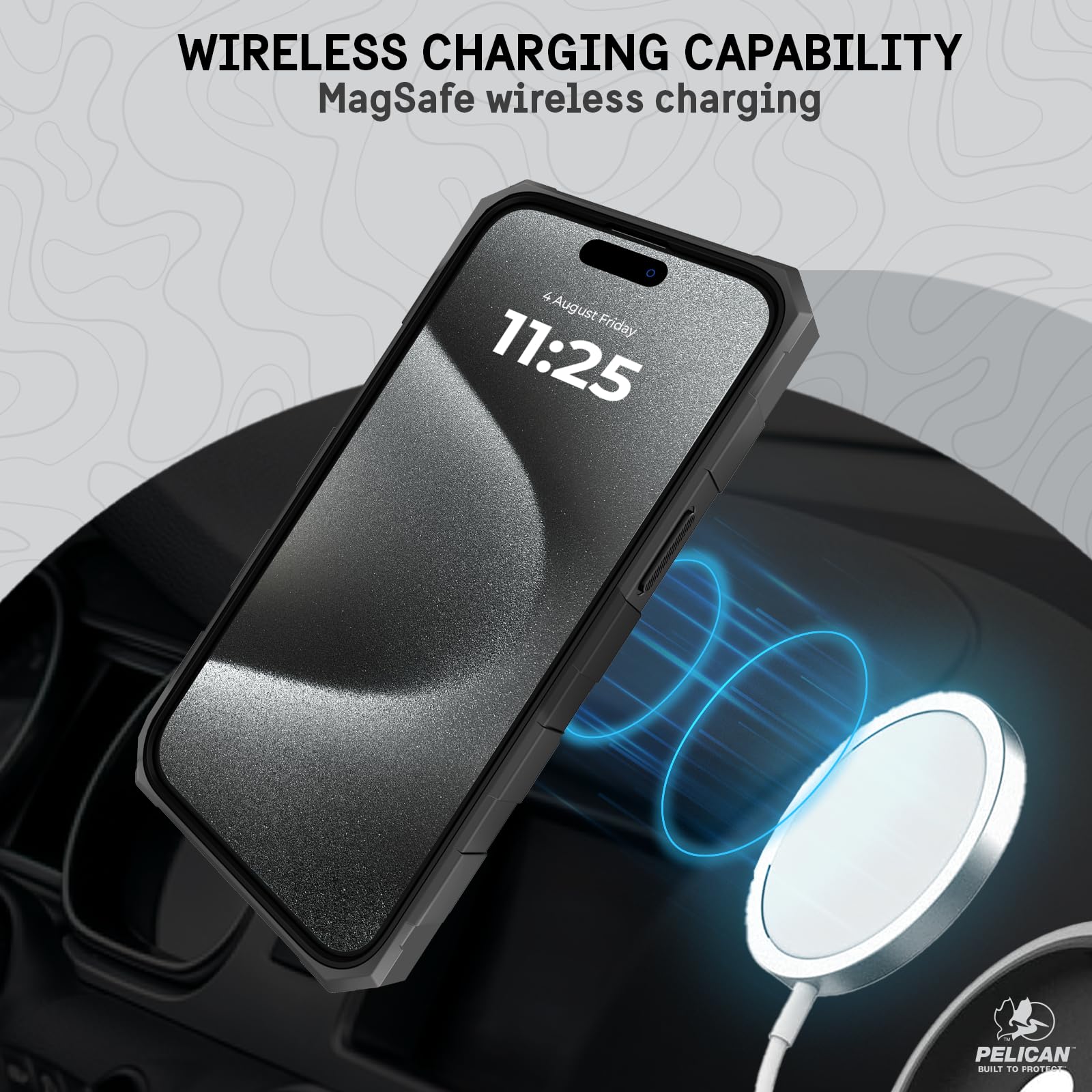 Foto 6 | Funda Para Teléfono Pelican Shield Series Iphone 15 Pro 6.1 Negra - Venta Internacional.