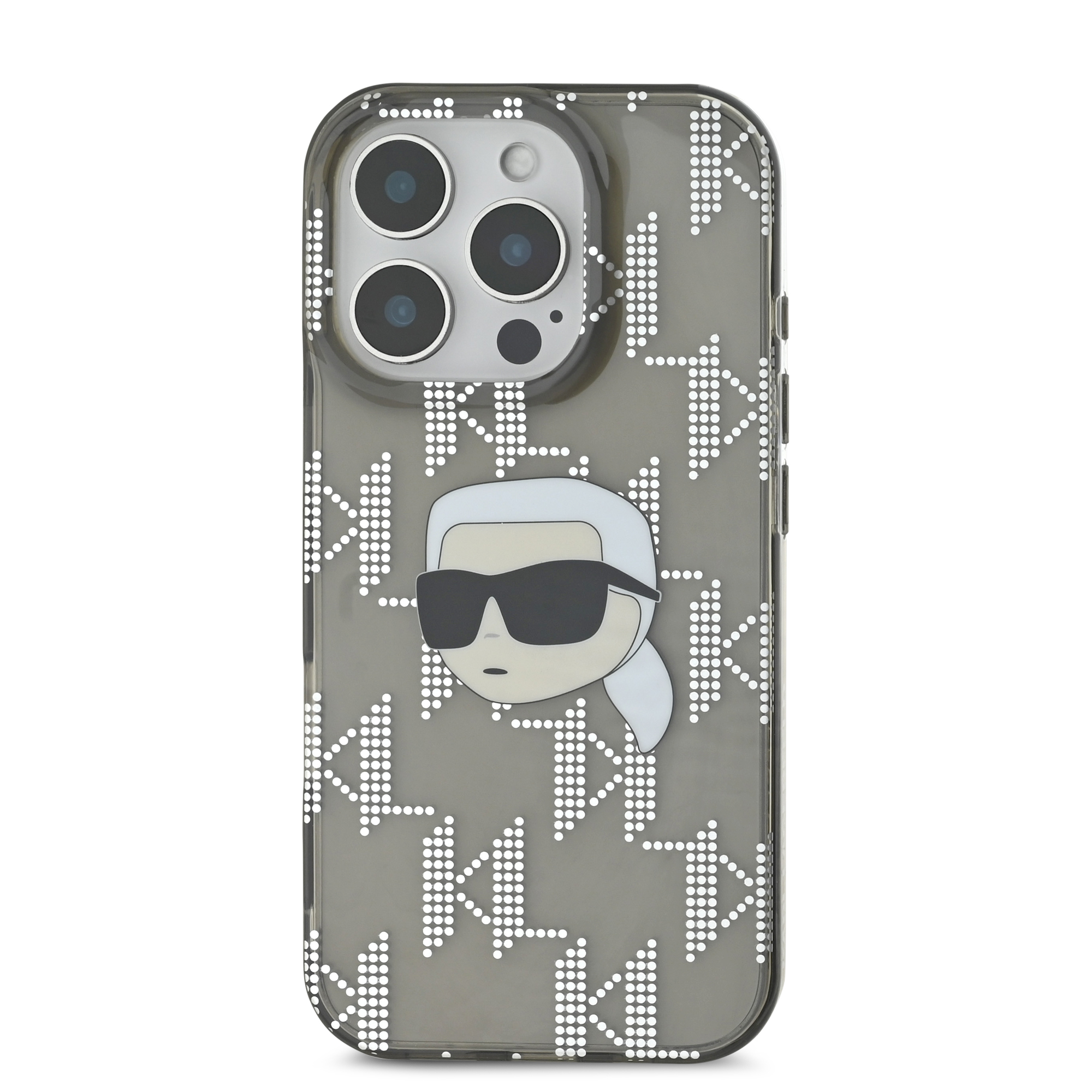 Foto 3 | Funda Karl Monograma Cara Karl Para Iphone 16 Pro - Negro