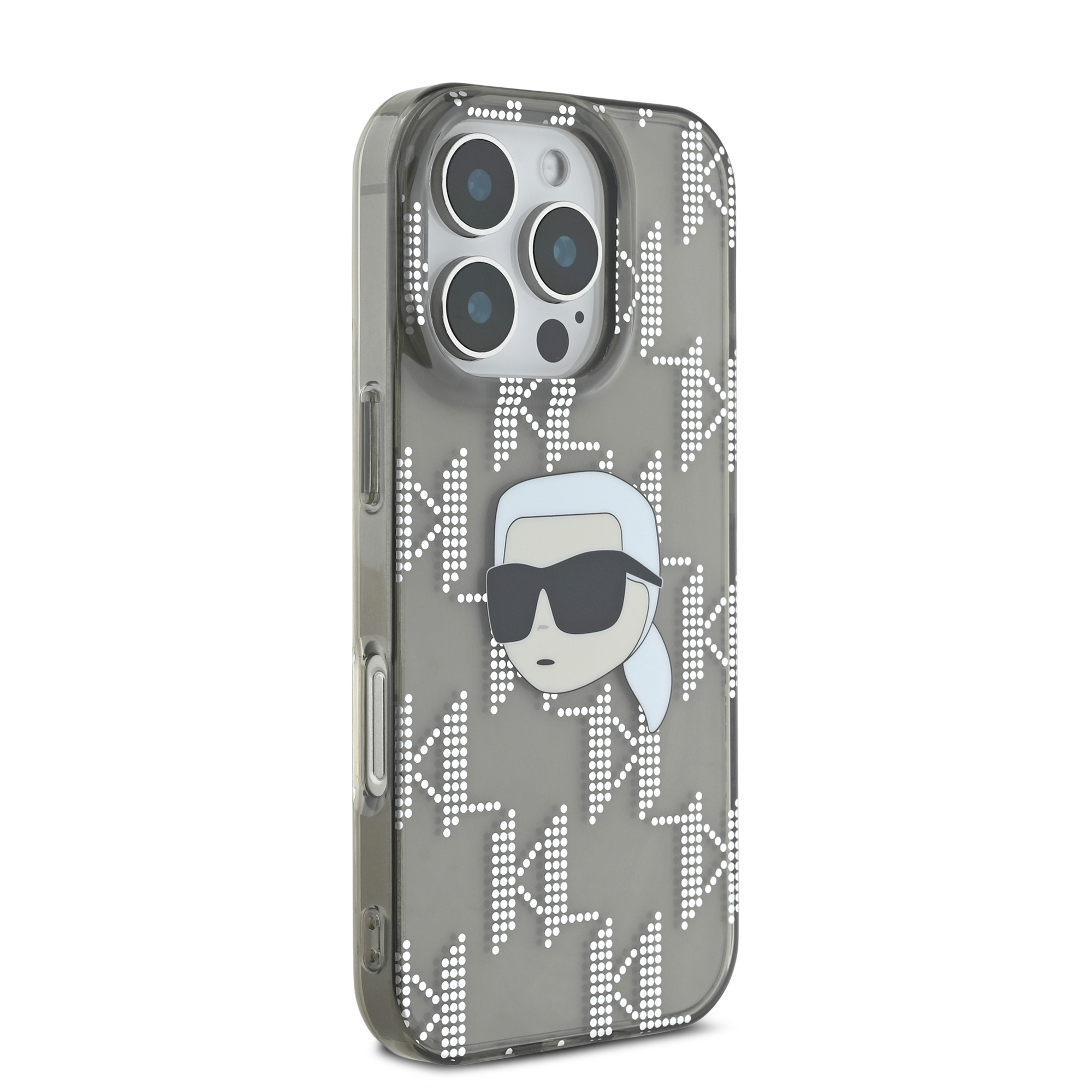 Foto 5 pulgar | Funda Karl Monograma Cara Karl Para Iphone 16 Pro - Negro