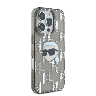 Foto 4 | Funda Karl Monograma Cara Karl Para Iphone 16 Pro - Negro